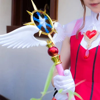 114cm Sakura Card Captor Magic Wand Glowing/non-Glowing Clear Card Kinomoto Sakura Magic Star Wand Anime Cosplay Props Weapon
114cm Sakura Card Captor Magic Wand Glowing/non-Glowing Clear Card Kinomoto Sakura Magic Star Wand Anime Cosplay Props Weapon