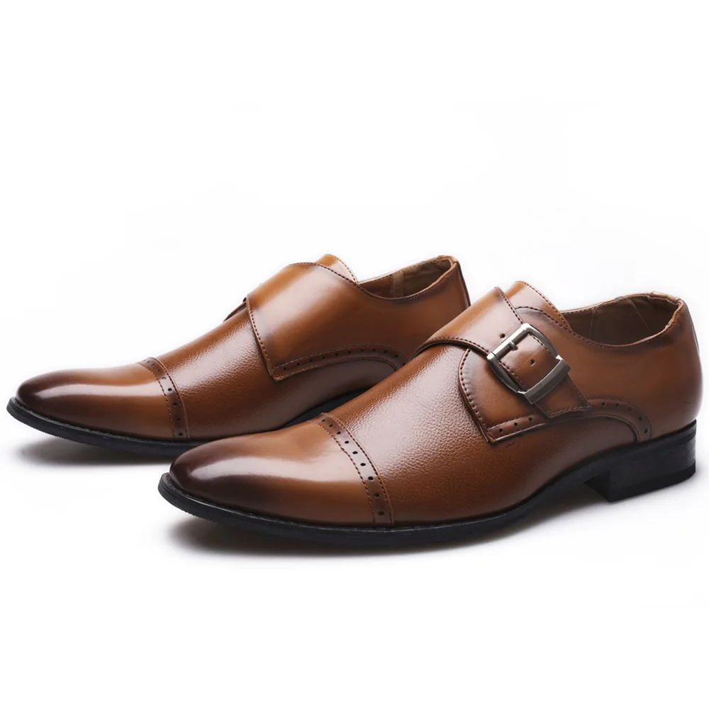 39~47 Large Size Brown Monk Strap Loafer Brogue Dress Shoes Men Italian Pointed Toe Slip On Formal Wedding Suit Leather Shoes
39~47 Large Size Brown Monk Strap Loafer Brogue Dress Shoes Men Italian Pointed Toe Slip On Formal Wedding Suit Leather Shoes