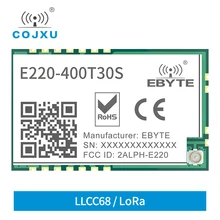 COJXU 5X LLCC68 433~477MHz LoRa Module 30dBm10Km Long Range Wireless Transceiver Receiver for Smart Home With RSSI WOR Watchdog
COJXU 5X LLCC68 433~477MHz LoRa Module 30dBm10Km Long Range Wireless Transceiver Receiver for Smart Home With RSSI WOR Watchdog