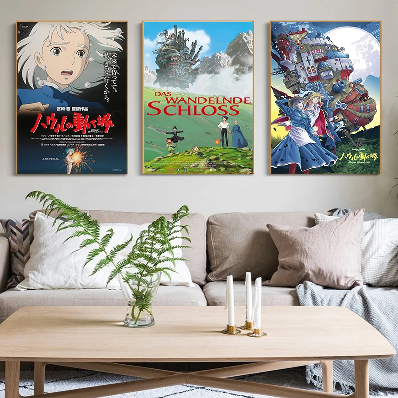 Howl's Moving Castle Posters and Prints Wall art Decorative Picture Canvas Painting For Living Room Home
Howl's Moving Castle Posters and Prints Wall art Decorative Picture Canvas Painting For Living Room Home