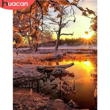 HUACAN DIY Oil Painting Snow Tree Scenery Pictures By Numbers Winter Landscape Kits Drawing Canvas HandPainted Home Decoration
HUACAN DIY Oil Painting Snow Tree Scenery Pictures By Numbers Winter Landscape Kits Drawing Canvas HandPainted Home Decoration