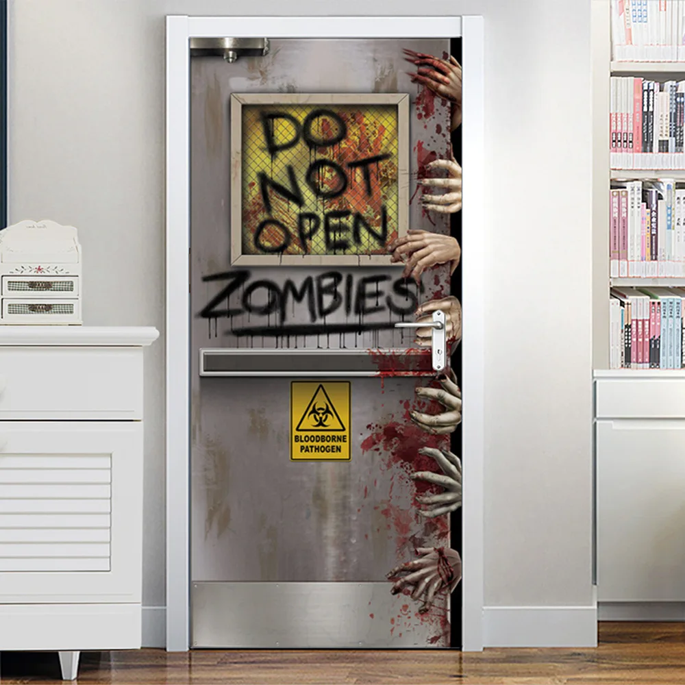 Zombie Door Sticker Living Room Kitchen PVC Self-Adhesive Waterproof Sticker On The Doors Wallpaper
Zombie Door Sticker Living Room Kitchen PVC Self-Adhesive Waterproof Sticker On The Doors Wallpaper