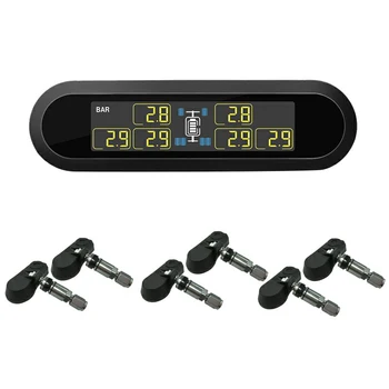 New T650 Solar Wireless Tire Pressure Monitoring System 6Wheels Digital Tyre Pressure Monitoring for Bus RV Truck Internal
New T650 Solar Wireless Tire Pressure Monitoring System 6Wheels Digital Tyre Pressure Monitoring for Bus RV Truck Internal