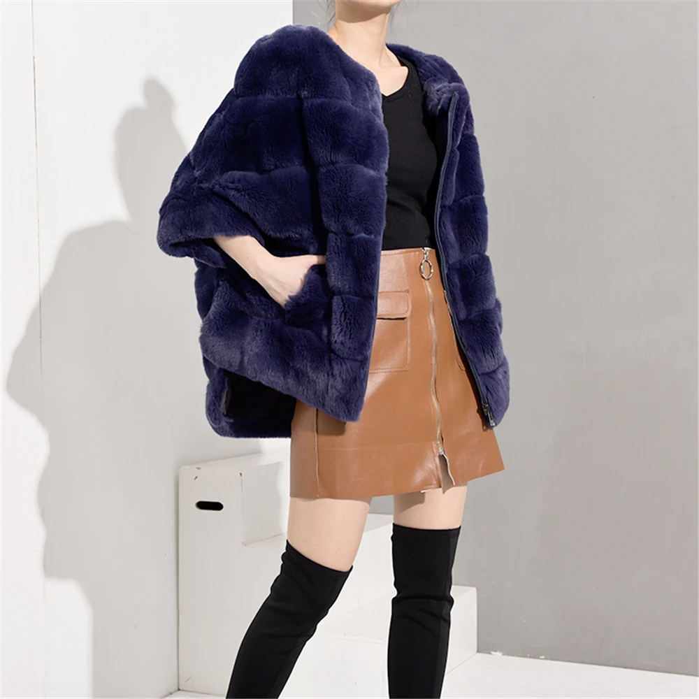 TOPFUR 2019 Rex Rabbit Fur Coat Women Real Fur Coat With Zipper Dark Purple Leather Jacket Dark Blue Winter Coat Women Plus Size
TOPFUR 2019 Rex Rabbit Fur Coat Women Real Fur Coat With Zipper Dark Purple Leather Jacket Dark Blue Winter Coat Women Plus Size