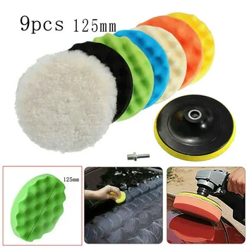 Universal 9pcs 5" 125mm Car Polisher Pad Buffer Waxing Buffing Polishing Sponge Pads Kit Car Styling Accessories
Universal 9pcs 5" 125mm Car Polisher Pad Buffer Waxing Buffing Polishing Sponge Pads Kit Car Styling Accessories