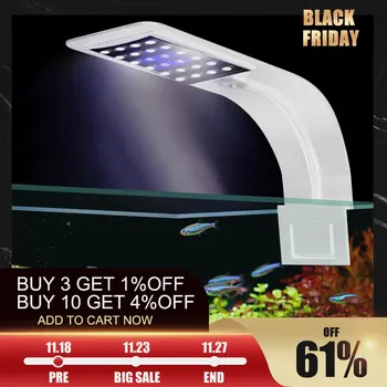 Full Spectrum Phytolamps 10W LED Waterproof Aquarium Fish Tank Plant Grow Desktop Clip Light Slim Simulate Sunrise Sunset Lamp 
Full Spectrum Phytolamps 10W LED Waterproof Aquarium Fish Tank Plant Grow Desktop Clip Light Slim Simulate Sunrise Sunset Lamp