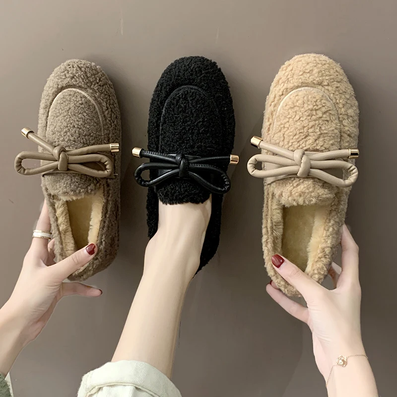 Round Toe Women Bow-Knot Slip-on Shoes Woman 2019 Female Footwear Modis Women's Moccasins Loafers Fur Casual Sneaker Butterfly 
Round Toe Women Bow-Knot Slip-on Shoes Woman 2019 Female Footwear Modis Women's Moccasins Loafers Fur Casual Sneaker Butterfly