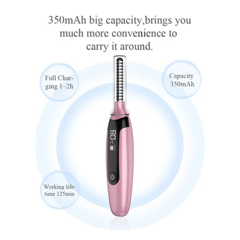 Electric Heated Eyelash Curler Rechargeable Lash Curler Tool with LCD Display 896D
Electric Heated Eyelash Curler Rechargeable Lash Curler Tool with LCD Display 896D