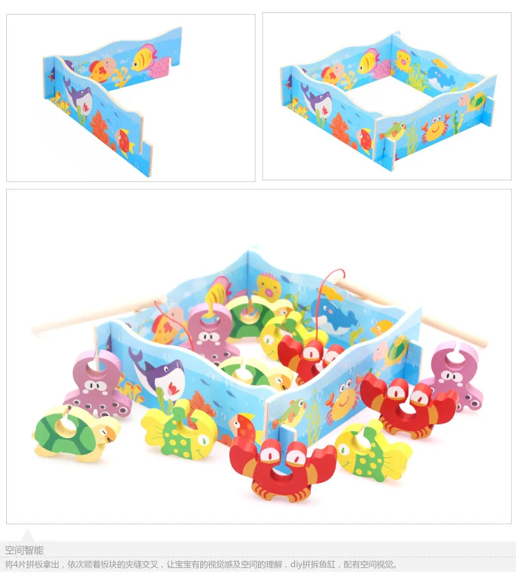 Wooden Magnetic Double Poles Fishing Children Wood Assembling Fishing Toys
Wooden Magnetic Double Poles Fishing Children Wood Assembling Fishing Toys