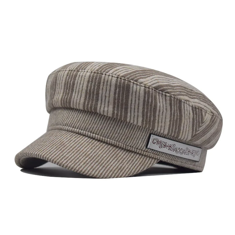 High Quality Black Striped British Military Hat Wool Berets Spliced Pink Octagonal Cap Autumn /Winter Hat Outdoor Casual Wear
High Quality Black Striped British Military Hat Wool Berets Spliced Pink Octagonal Cap Autumn /Winter Hat Outdoor Casual Wear