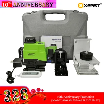 XEAST 2019 Newst 4D laser level 16 lines green laser level Self Leveling 360 Vertical&Horizontal Tilt stick wall
XEAST 2019 Newst 4D laser level 16 lines green laser level Self Leveling 360 Vertical&Horizontal Tilt stick wall