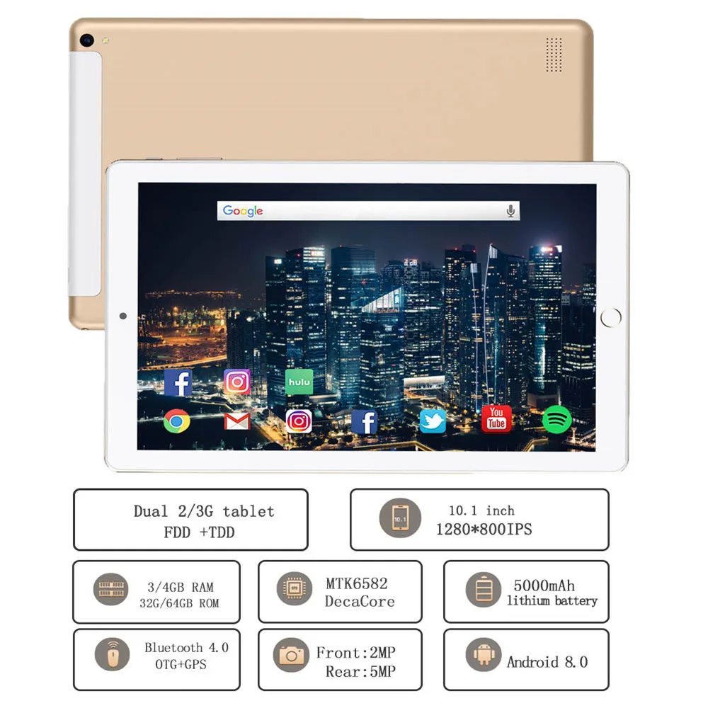 10.1 inch Tablet Pc Quad Core touch tablet 2019 tablet Android 3GB RAM 32GB ROM IPS Dual SIM Phone Call Tab Phone pc Tablets
10.1 inch Tablet Pc Quad Core touch tablet 2019 tablet Android 3GB RAM 32GB ROM IPS Dual SIM Phone Call Tab Phone pc Tablets
