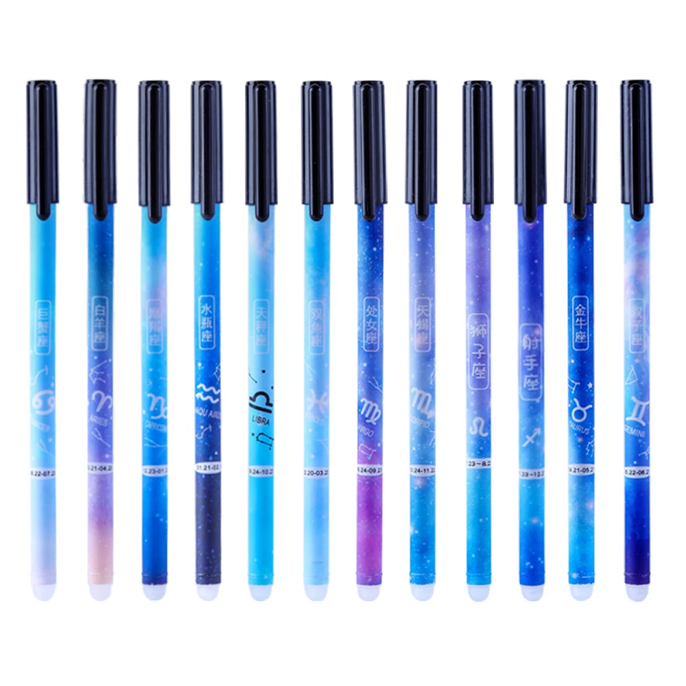 12 Pcs/Set 0.5mm Kawaii Constellation Erasable Pens for Writing Notebooks Girls Cute Gel Pens Office Accessories School Supplies
12 Pcs/Set 0.5mm Kawaii Constellation Erasable Pens for Writing Notebooks Girls Cute Gel Pens Office Accessories School Supplies