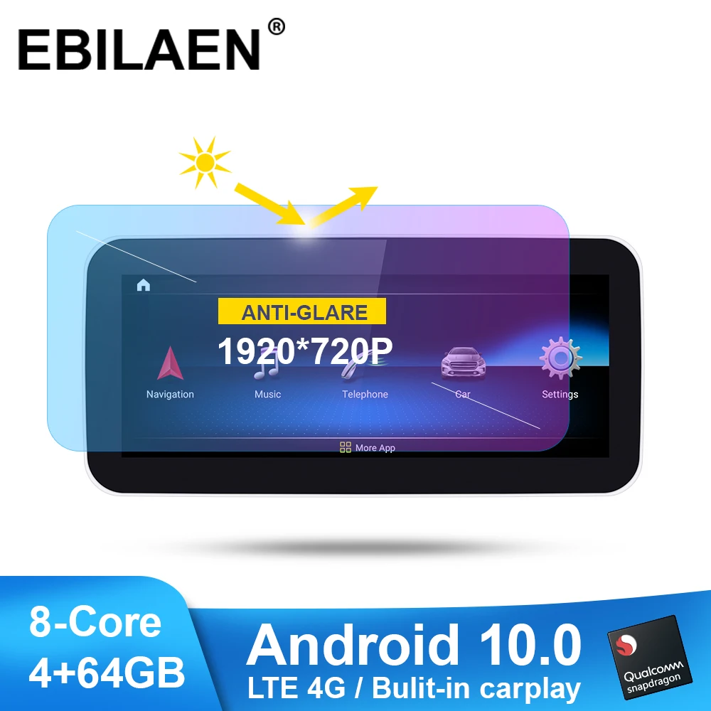 Автомобильный мультимедийный плеер на Android 10 для Mercedes Benz A W176 CLA C117, Авторадио, навигация, головное устройство 10,25 ', стерео, LTE 4G Carplay
Автомобильный мультимедийный плеер на Android 10 для Mercedes Benz A W176 CLA C117, Авторадио, навигация, головное устройство 10,25 ', стерео, LTE 4G Carplay