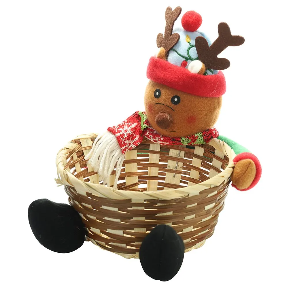 Bamboo Christmas Fruit Basket Children Xmas Gift Candy Sweet Storage Box Santa ELK Holder Navidad Decoration Container For Home
Bamboo Christmas Fruit Basket Children Xmas Gift Candy Sweet Storage Box Santa ELK Holder Navidad Decoration Container For Home