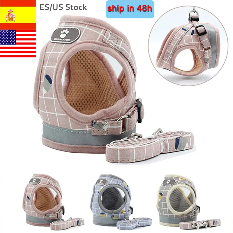 New No Pull Dog Harness Breathable Mesh Vest Adjustable Dog Harness And Leash Set For Small Dogs Reflective Pet Collar for Puppy
New No Pull Dog Harness Breathable Mesh Vest Adjustable Dog Harness And Leash Set For Small Dogs Reflective Pet Collar for Puppy