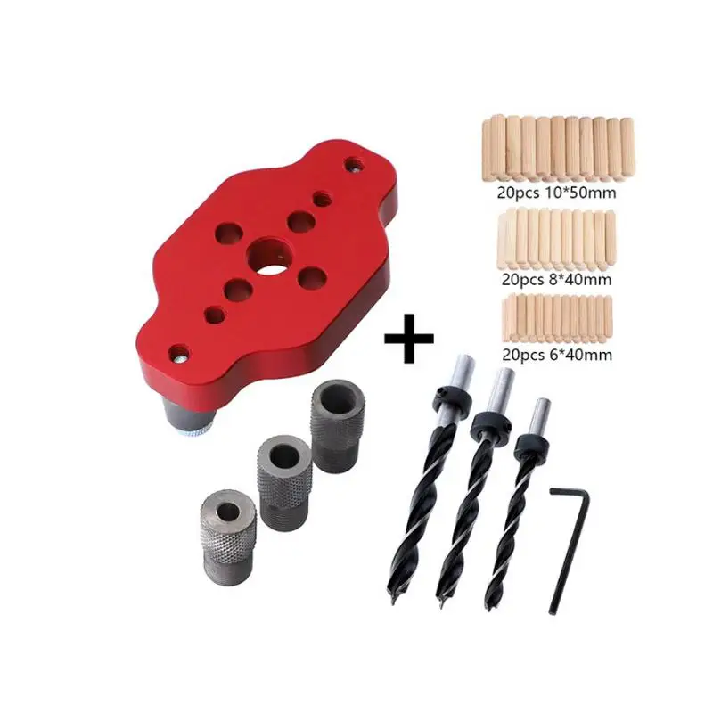 DishyKooker Doweling Jig 6/8/10mm Self-centering Drill Guide 67mm Wood Panel Puncher Positioning Vertical Pocket Hole
DishyKooker Doweling Jig 6/8/10mm Self-centering Drill Guide 67mm Wood Panel Puncher Positioning Vertical Pocket Hole