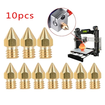 10x MK8 Brass Extruder Nozzle 0.4mm For Creality Ender 3/3 Pro 3D Printer Nozzle Brand New And High Quality
10x MK8 Brass Extruder Nozzle 0.4mm For Creality Ender 3/3 Pro 3D Printer Nozzle Brand New And High Quality