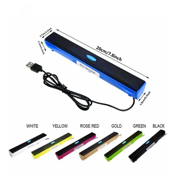 3D Surround Soundbar USB Speaker Music Player Amplifier Loudspeaker Stereo Sound Box for Computer Desktop PC Notebook Laptop
3D Surround Soundbar USB Speaker Music Player Amplifier Loudspeaker Stereo Sound Box for Computer Desktop PC Notebook Laptop