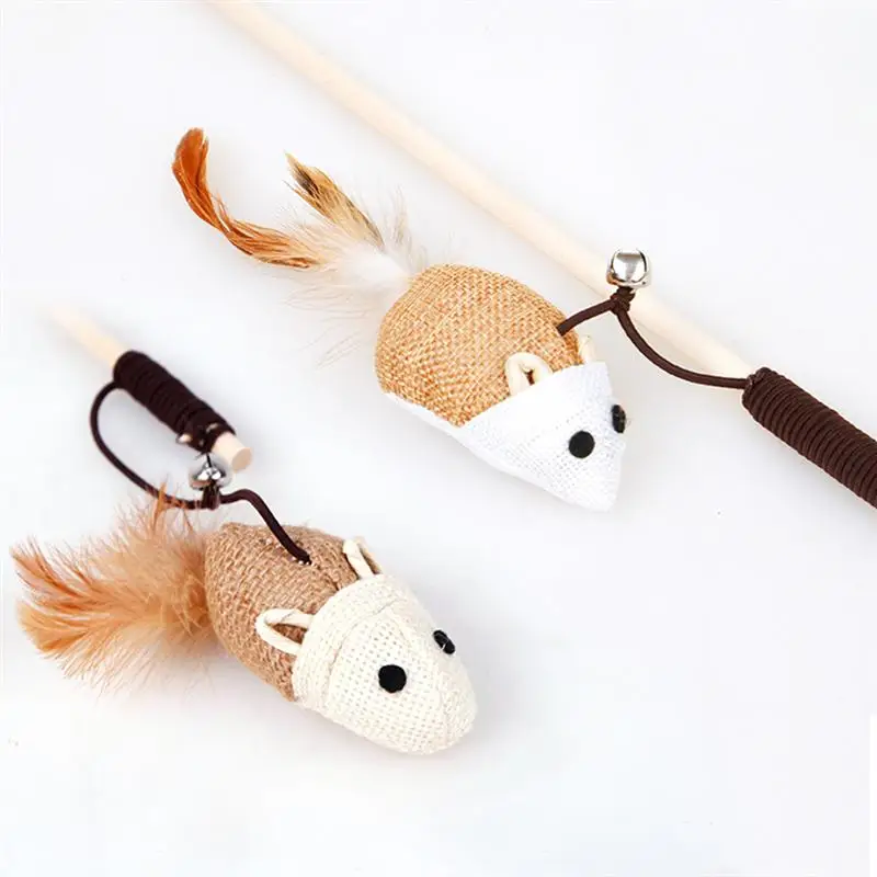 3Pcs Interactive Cat Toy Funny Cat Teaser Wood Wand Interactive Mouse Design Pet Teaser Toy Play Sticks For Cat Kitten
3Pcs Interactive Cat Toy Funny Cat Teaser Wood Wand Interactive Mouse Design Pet Teaser Toy Play Sticks For Cat Kitten
