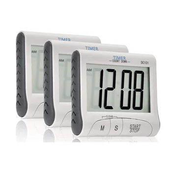 3 Pack Digital Kitchen Timer Cooking Timer with Large Display Sn, Loud Sounding Alarm, Retractable Stand
3 Pack Digital Kitchen Timer Cooking Timer with Large Display Sn, Loud Sounding Alarm, Retractable Stand
