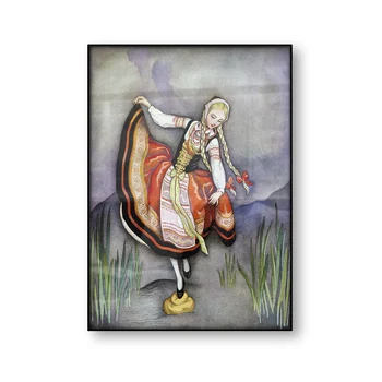 The Girl Who Trod on a Loaf Jennie Harbour Vintage Painting Poster Canvas Print Children's Wall Art Home Decoration Picture
The Girl Who Trod on a Loaf Jennie Harbour Vintage Painting Poster Canvas Print Children's Wall Art Home Decoration Picture
