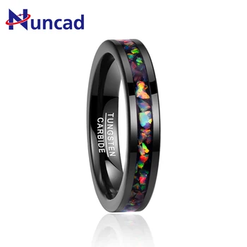 2019 Inlaid Opal plated black tungsten steel ring 4mm width 100% genuine wedding band tungsten carbide
2019 Inlaid Opal plated black tungsten steel ring 4mm width 100% genuine wedding band tungsten carbide