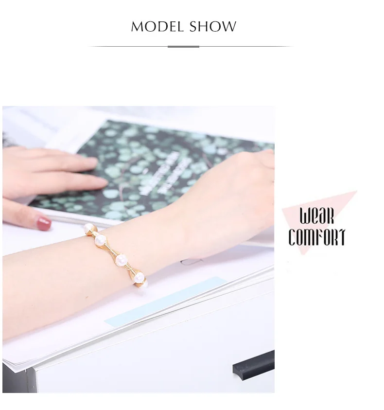 JD Elegant Design Natural Freshwater Pearl Bangle & Bracelet For Women Wife Wedding Handmade Adjustable Jewellery Monther Gifts JD Elegant Design Natural Freshwater Pearl Bangle & Bracelet For Women Wife Wedding Handmade Adjustable Jewellery Monther Gifts