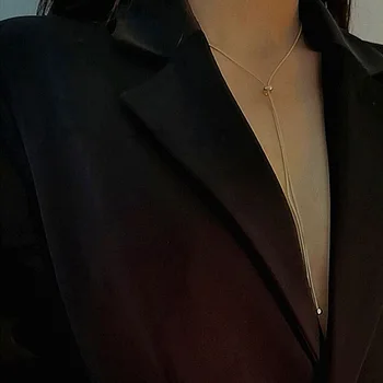 Sense of Design of the Y Minimalist Doctrine Necklace Simple Snake Bone Sweater Chain Ve
Sense of Design of the Y Minimalist Doctrine Necklace Simple Snake Bone Sweater Chain Ve