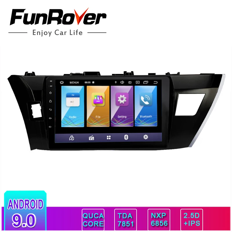 Funrover android 9.0 IPS+2.5D car dvd multimedia player car radio gps For Toyota Corolla 2014 2015 2016 navigation 2 din stereo
Funrover android 9.0 IPS+2.5D car dvd multimedia player car radio gps For Toyota Corolla 2014 2015 2016 navigation 2 din stereo