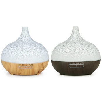 2 Pcs Smart WiFi Essential Oil Diffuser Air Humidifier Works with Alexa Google Home EU Plug Deep Wood & Light Wood 
2 Pcs Smart WiFi Essential Oil Diffuser Air Humidifier Works with Alexa Google Home EU Plug Deep Wood & Light Wood