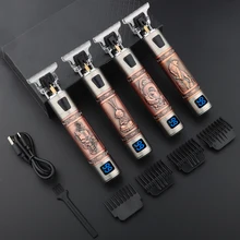USB T9 Hair Clipper Professional Electric Trimmer for man 0mm Rechargeable Hair Cutting Machine Cordless Shaver Beard Trimmer 
USB T9 Hair Clipper Professional Electric Trimmer for man 0mm Rechargeable Hair Cutting Machine Cordless Shaver Beard Trimmer