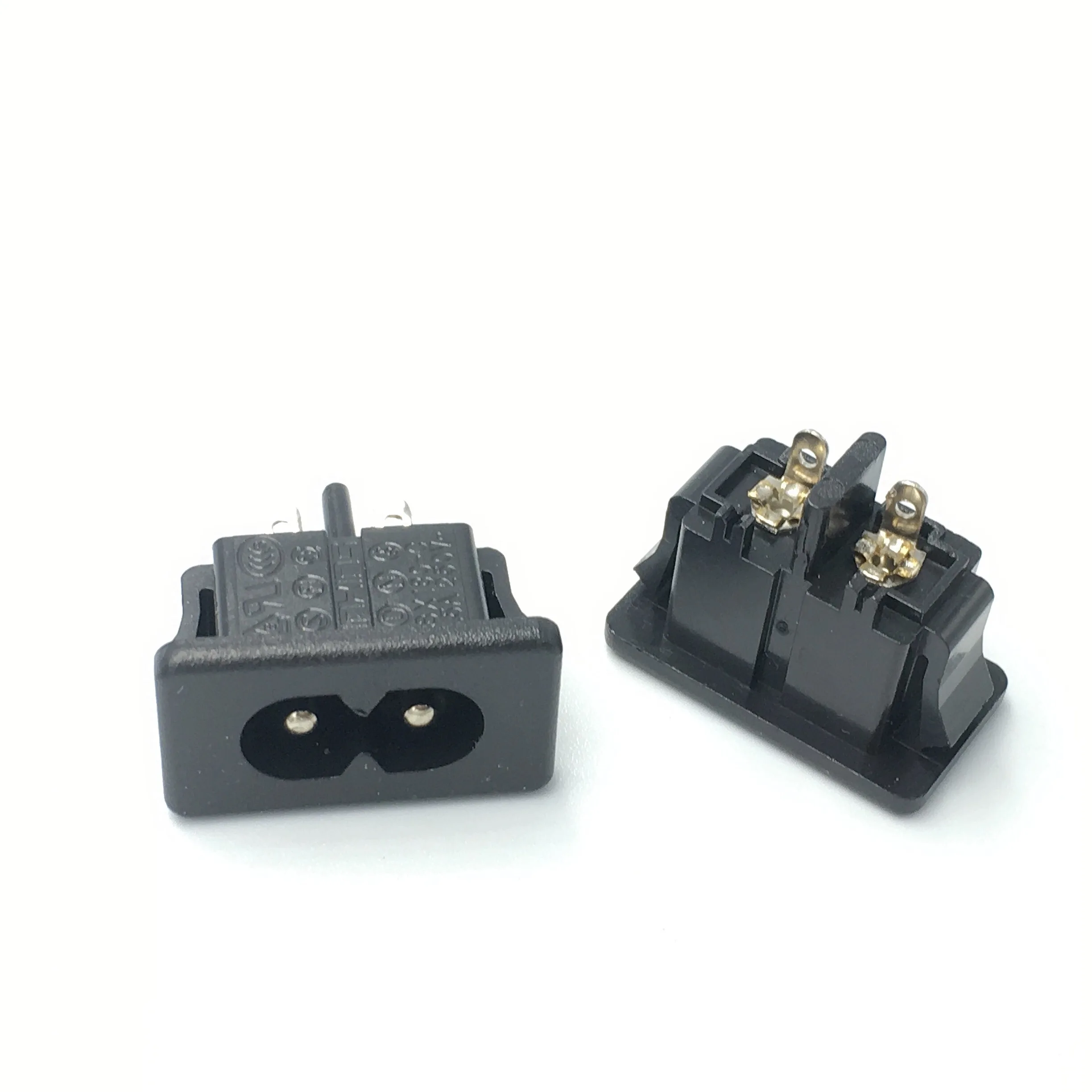С разъемом папа IEC320 C8 Мощность Разъем AC 250V 2.5A 2Pin 8 слово розетки переменного тока