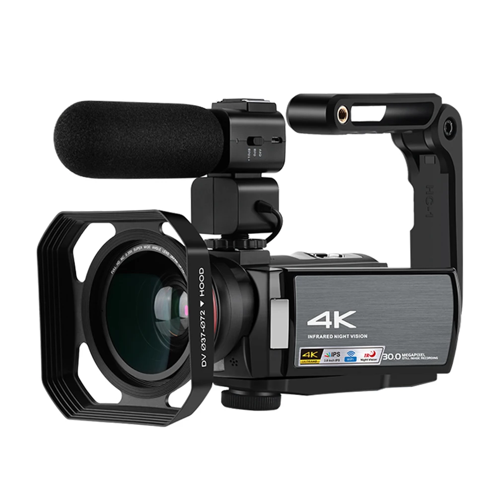 Video Camera 4K Camcorder Professional Portable IR Night Vision IPS HD Touch Screen Remote Control 16x Manual Zoom Fotografica
Video Camera 4K Camcorder Professional Portable IR Night Vision IPS HD Touch Screen Remote Control 16x Manual Zoom Fotografica