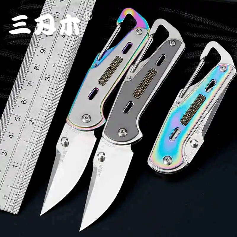 Sanrenmu 6070 Multi-function Pocket Folding Blade Knife 12C27 Blade Camping Outdoor Survival Hunting Mini Portable Tool EDC
Sanrenmu 6070 Multi-function Pocket Folding Blade Knife 12C27 Blade Camping Outdoor Survival Hunting Mini Portable Tool EDC