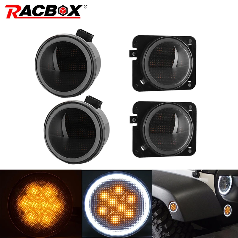 A set for 2007-2015 Jeep Wrangler eight Stars Smoke Lens Amber LED Front Turn Signal Light Fender Side Marker Parking Lamp 12V
A set for 2007-2015 Jeep Wrangler eight Stars Smoke Lens Amber LED Front Turn Signal Light Fender Side Marker Parking Lamp 12V