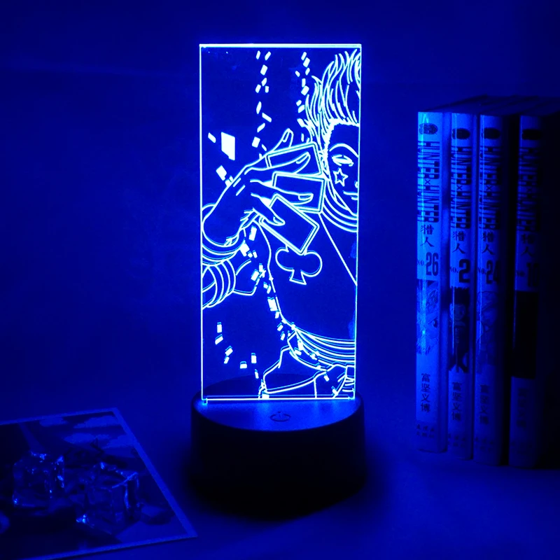 Acrylic 3d Night Light Led Color Changing Nightlight for Kids Bedroom Decoration Light Anime Hunter X Hunter Hisoka Lamp Gift
Acrylic 3d Night Light Led Color Changing Nightlight for Kids Bedroom Decoration Light Anime Hunter X Hunter Hisoka Lamp Gift