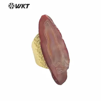 WT-R334 Wholesale Slice A-gates Ring Jewelry Random Size Colorful Gem Slice Gold Electroplated Ring WomenAdjustable Ring
WT-R334 Wholesale Slice A-gates Ring Jewelry Random Size Colorful Gem Slice Gold Electroplated Ring WomenAdjustable Ring