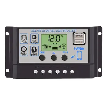 30A/20A/10A 12V 24V Auto Solar Charge Controller PWM Controllers LCD Dual USB 5V Output Solar Panel PV Regulator
30A/20A/10A 12V 24V Auto Solar Charge Controller PWM Controllers LCD Dual USB 5V Output Solar Panel PV Regulator