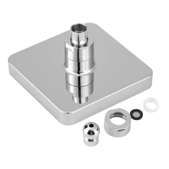 6 Inch Square Rain Shower Head LED Light 3 Color Changing Bathroom Sprinkler Temperature Controlled Spray Shower
6 Inch Square Rain Shower Head LED Light 3 Color Changing Bathroom Sprinkler Temperature Controlled Spray Shower