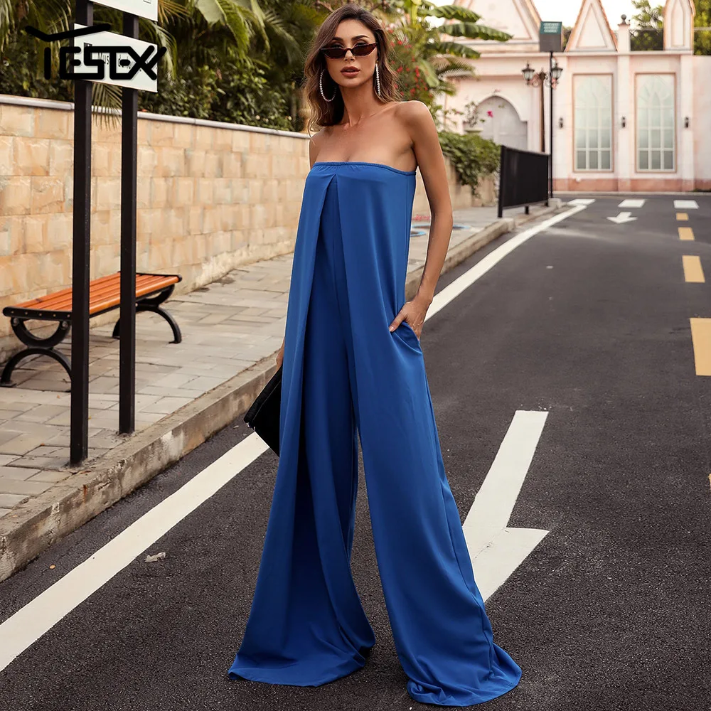 

Yesexy Women Summer Sexy Slash Neck Off Shoulder Backless Rompers Solid Color Casual Women Overalls Sexy Club Jumpsuit VR18843-1