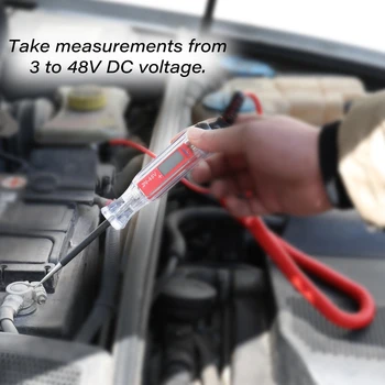 Universal 3-48V LCD Digital Automotive Car Circuit Tester Auto Voltage Meter Power Probe Lamp Test Pen with Spring Cable 2019
Universal 3-48V LCD Digital Automotive Car Circuit Tester Auto Voltage Meter Power Probe Lamp Test Pen with Spring Cable 2019
