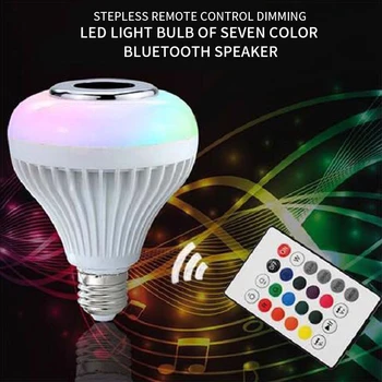 Bluetooth Light Bulb Speaker Smart LED RGB Color Bulb Light E27 with Remote Control Multicolor Lights E27
Bluetooth Light Bulb Speaker Smart LED RGB Color Bulb Light E27 with Remote Control Multicolor Lights E27