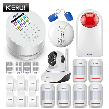 KERUI W2 Wireless Warehouse Garage Burglar Alarm System Security Home PSTN GSM WiFi Three-in-One Mode With 720P IP Camera
KERUI W2 Wireless Warehouse Garage Burglar Alarm System Security Home PSTN GSM WiFi Three-in-One Mode With 720P IP Camera