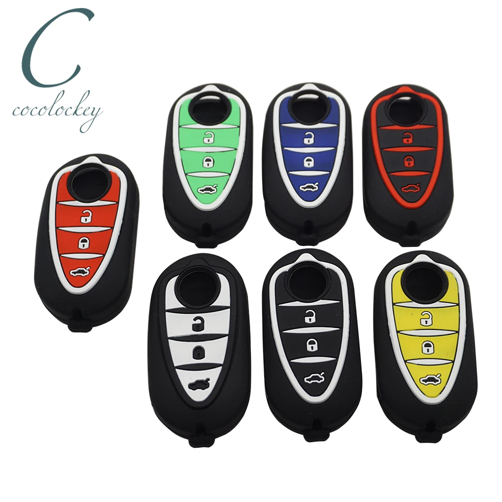 Cocolockey Silicone Key Cover Case For Alfa Romeo 4C Mito Giulietta Myth 159 GTO GTA Flip Remote Fob Jacket Car-stying | Автомобили и