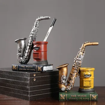 Vintage Saxophone Postbox Figurines Pen Holder Resin Craft Creative Book Stand Study Room Desktop Decor Home Decoration Gift
Vintage Saxophone Postbox Figurines Pen Holder Resin Craft Creative Book Stand Study Room Desktop Decor Home Decoration Gift