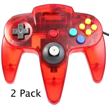 2pcs/set Wired Gamepad Classic Retro game joystick for N64 controller Console Analog gaming joypad n64 handle PC gamepads
2pcs/set Wired Gamepad Classic Retro game joystick for N64 controller Console Analog gaming joypad n64 handle PC gamepads
