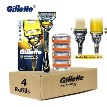 Gillette Fusion Proshield 5 Razors Men Manual Shaver Razors Machine for Shaving Blades with 5pcs Original Replacement Blade
Gillette Fusion Proshield 5 Razors Men Manual Shaver Razors Machine for Shaving Blades with 5pcs Original Replacement Blade