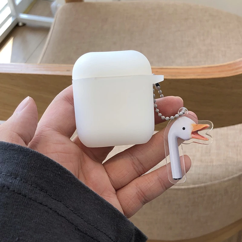 Cute High Quality Case for Apple Airpods 1 2 Accessories Bluetooth Earphones Cover Bag Funny Korean Duck Decoration Key Ring
Cute High Quality Case for Apple Airpods 1 2 Accessories Bluetooth Earphones Cover Bag Funny Korean Duck Decoration Key Ring