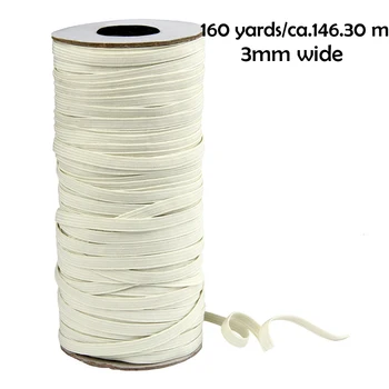 Elastic Cord Heavy Stretch String Braided Flat Elastic Band 3mm wide Elastic Rope Spool Sewing Crafting DIY Mask Making Beading
Elastic Cord Heavy Stretch String Braided Flat Elastic Band 3mm wide Elastic Rope Spool Sewing Crafting DIY Mask Making Beading